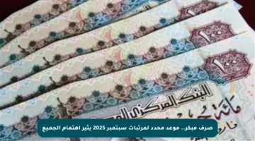 صرف مبكر.. موعد محدد لمرتبات سبتمبر 2025 يثير اهتمام الجميع